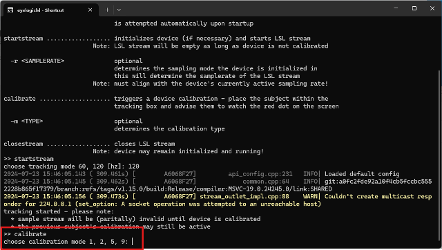 eyelogic lsl shortcut